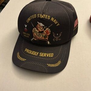 United States Navy Proudly Served Cap